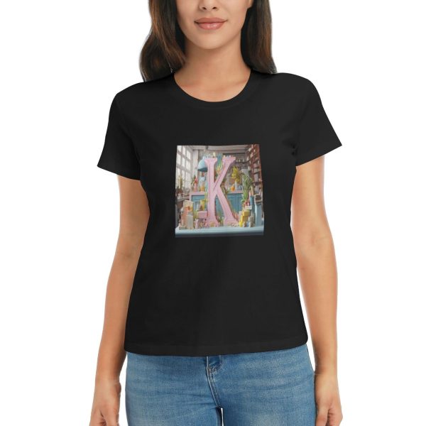 Women's Cotton Crew Neck Short Sleeve T-Shirt