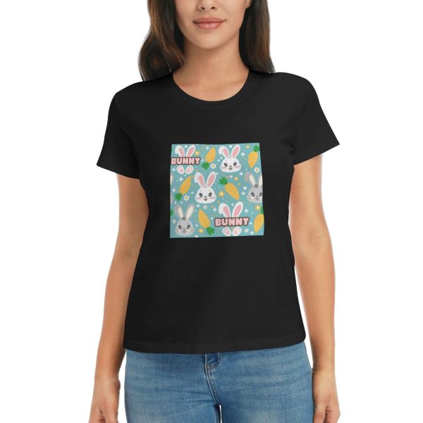 Women's Cotton Crew Neck Short Sleeve T-Shirt